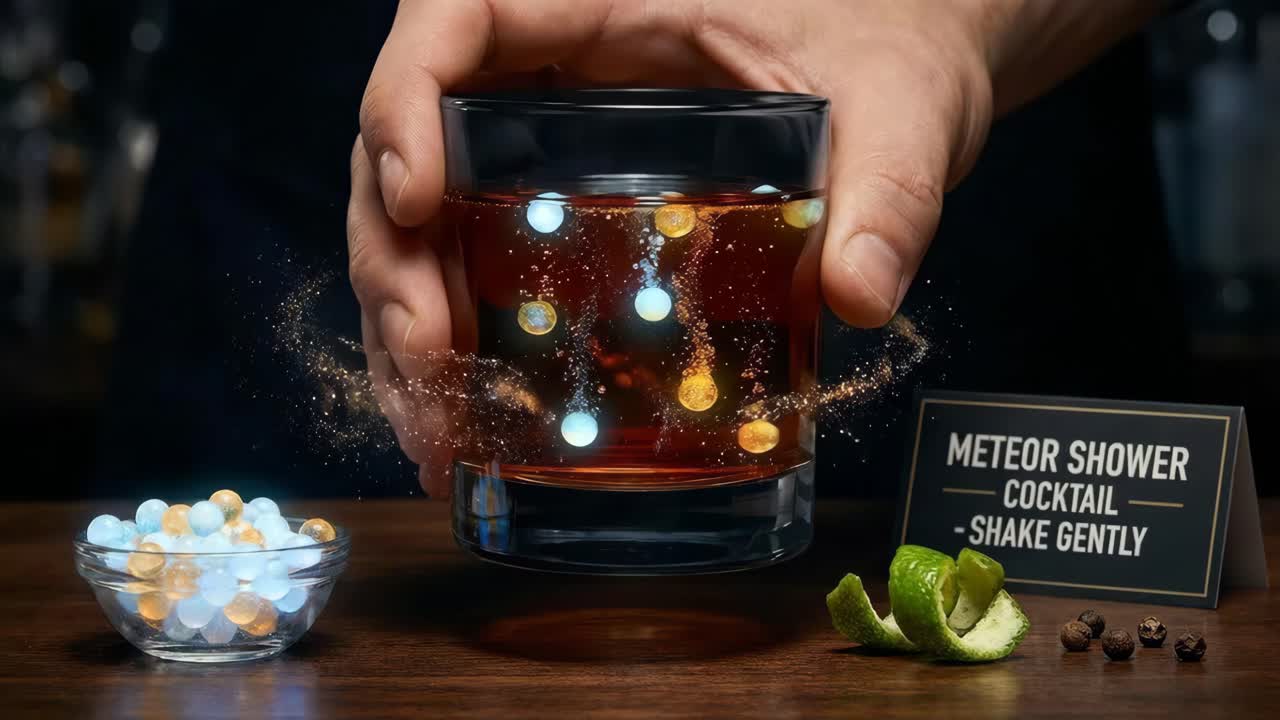 Cocktail Pioggia di meteoriti