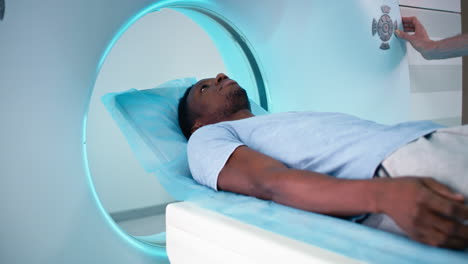 patient undergoing medical scan