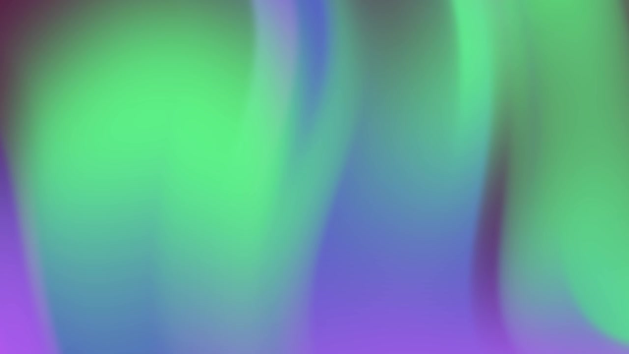 Vibrant Fluid Gradient Animation with Green Blue and Purple