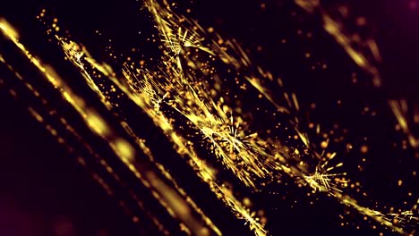 gold glitter particles background. events background loop