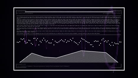animation of digital data processing over black background