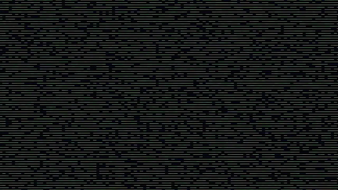Digital Glitch Effect with Horizontal Scanning Lines