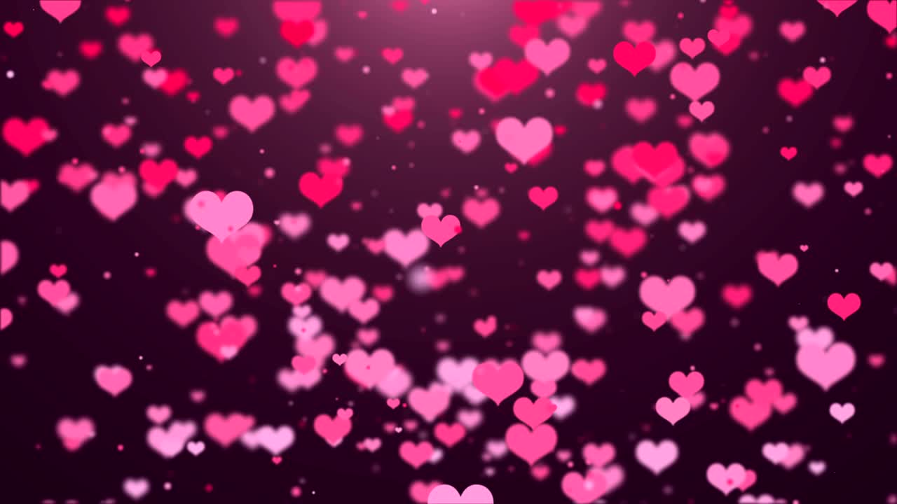 el fondo de los corazones. animación en bucle.