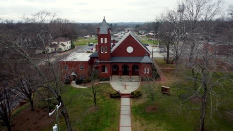 mocksville carolina del norte iglesia roja antena inversa