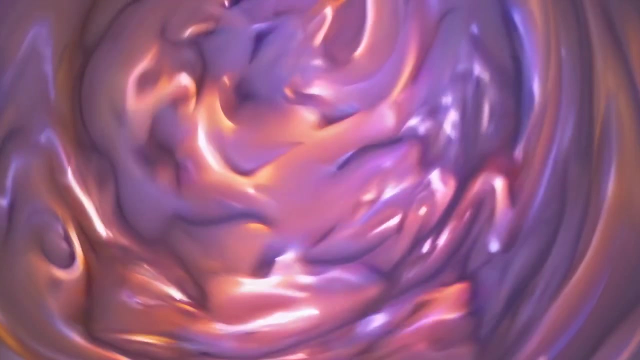 Mesmerizing Abstract Liquid Swirl with Shifting Gold and Purple Hues