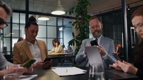 business meeting in office