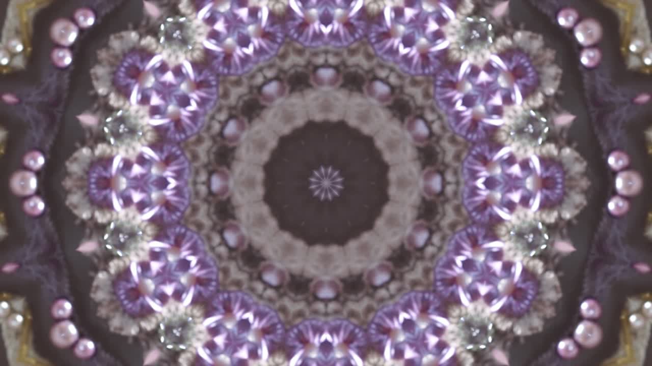 Kaleidoscope 3D Mandala seamless loop Psychedelic Trippy Futuristic Traditional Tunnel Pattern for Consciousness Meditation Background Video Relaxing Ethnic Colorful pattern Chakra Kundalini Yoga