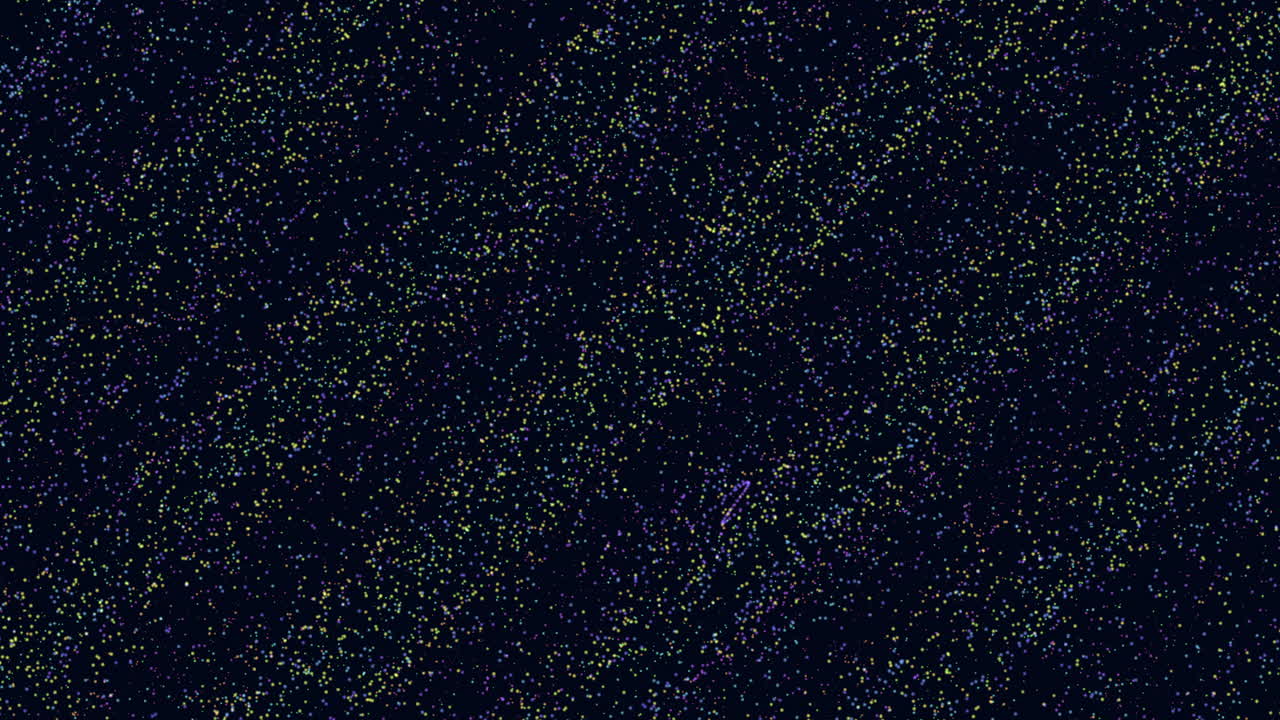 puntos vibrantes iluminan una oscuridad misteriosa