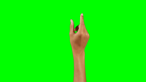 mano fingiendo usar una pantalla invisible