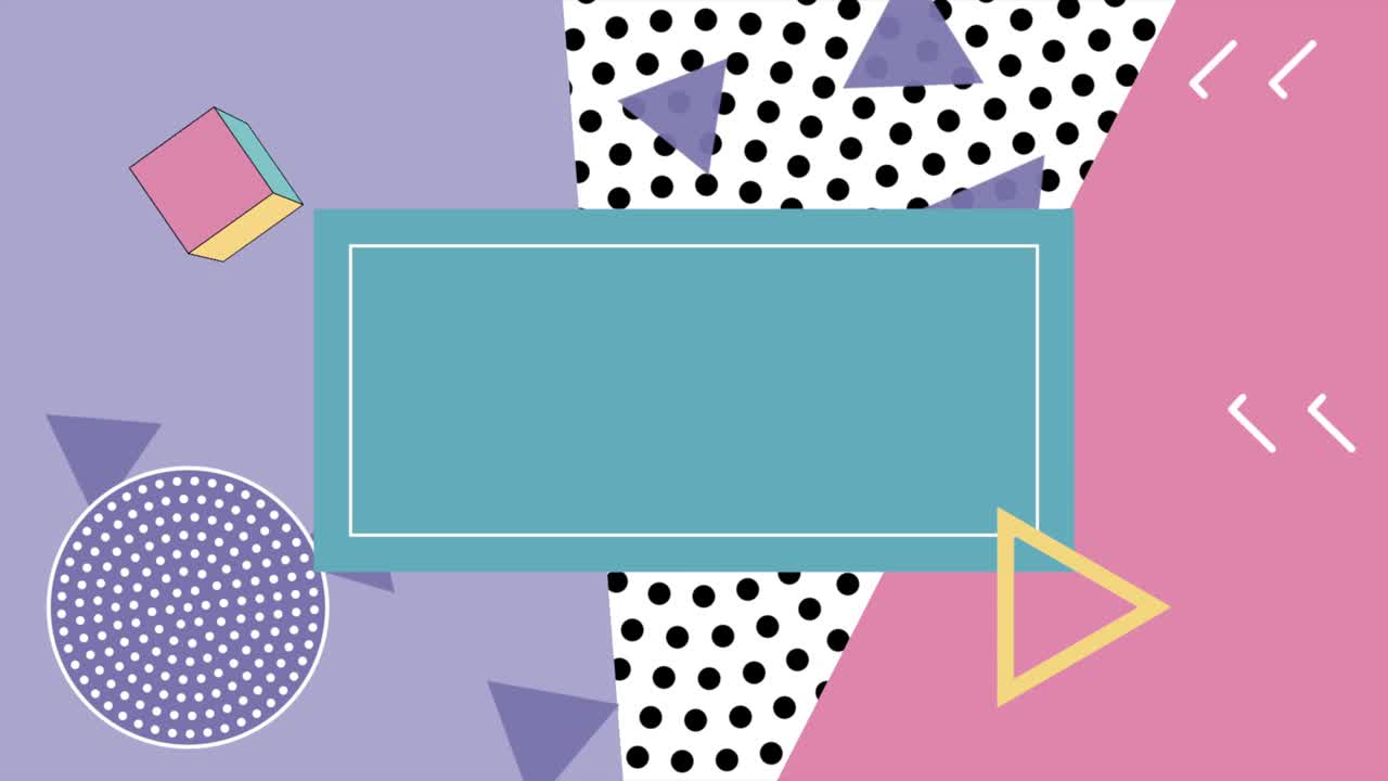 el colorido patrón geométrico de memphis