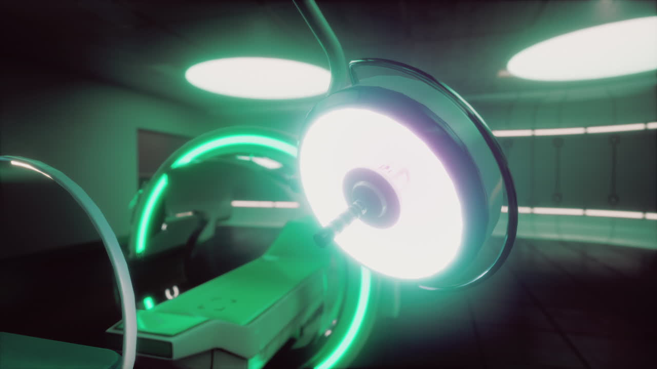 첨단 의료 기술을 가진 미래의 수술실