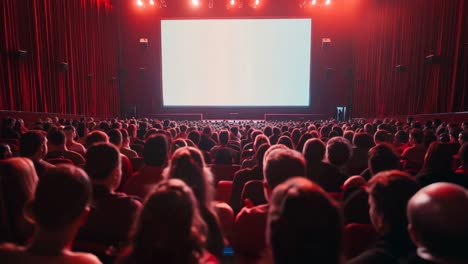 full movie theater audience