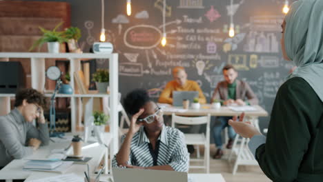 diverse team in a modern office setting