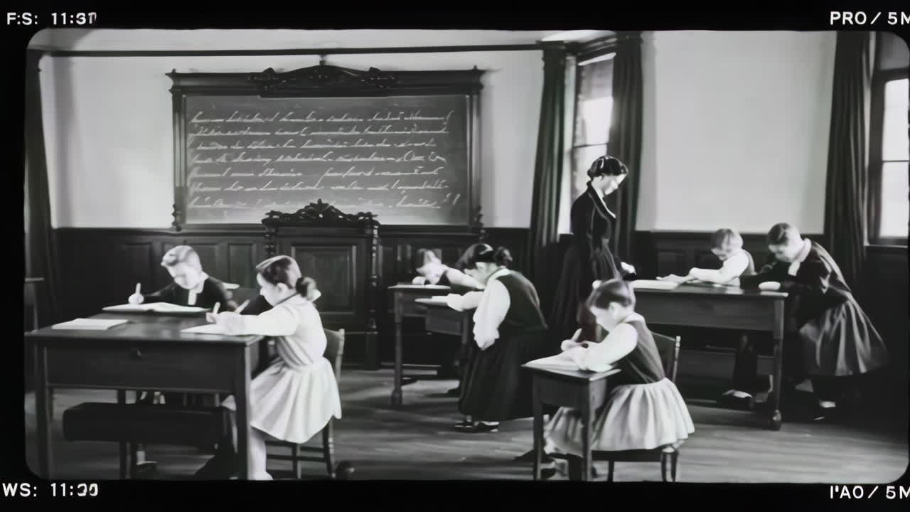 Classroom Scene of Students Learning
