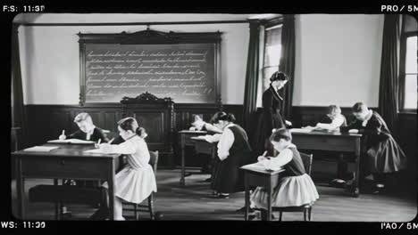 classroom scene of students learning