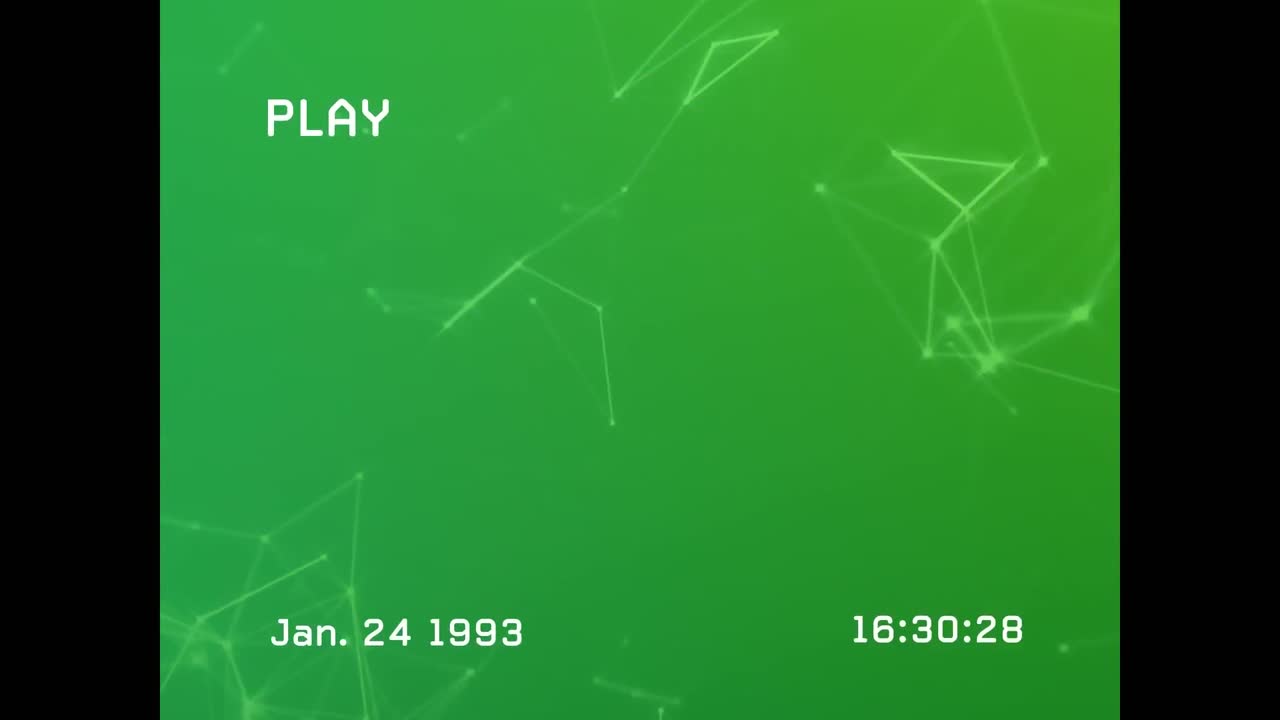 Animation of interference over network of connections on green background