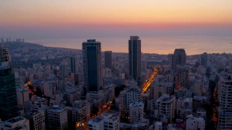 cityscape at dawn