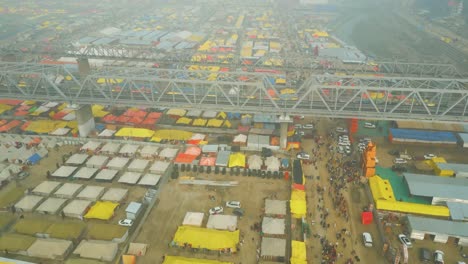 aerial view of maha kumbh mela, aerial view of mahakumbh 2025 prayagraj