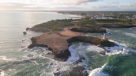 The-Robe-Obelisk-and-surrounding-cliffs-in-the-early-morning,-captured-with-a-drone