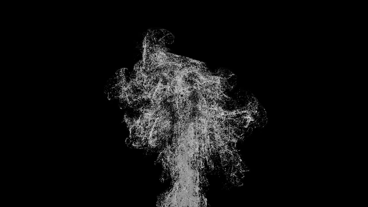 Unique particle explosion.