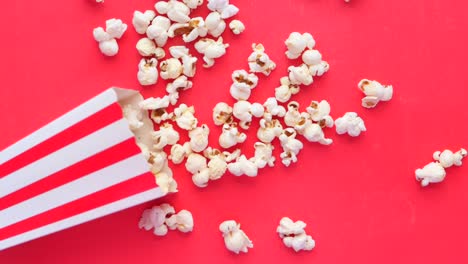 popcorn in a striped box