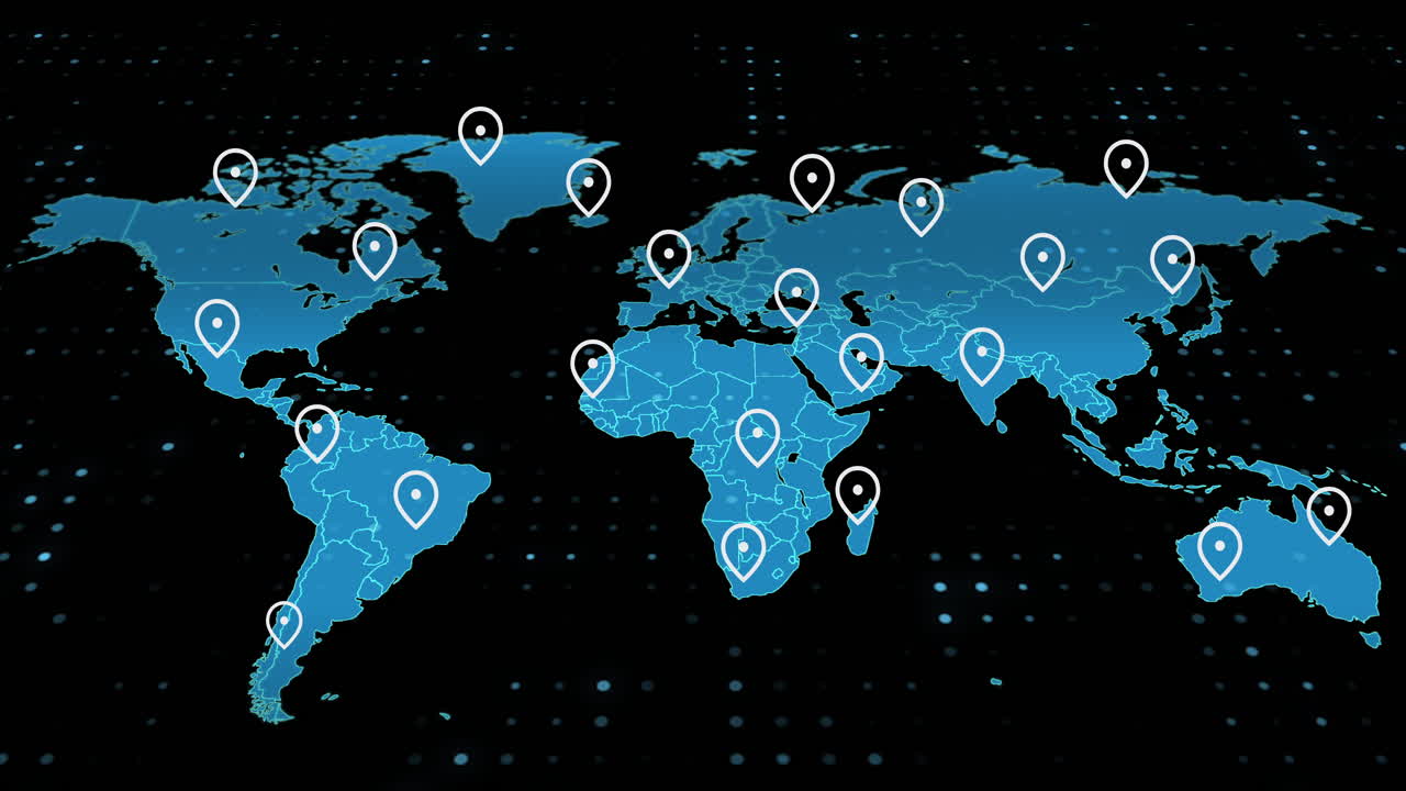 Global Network World Map