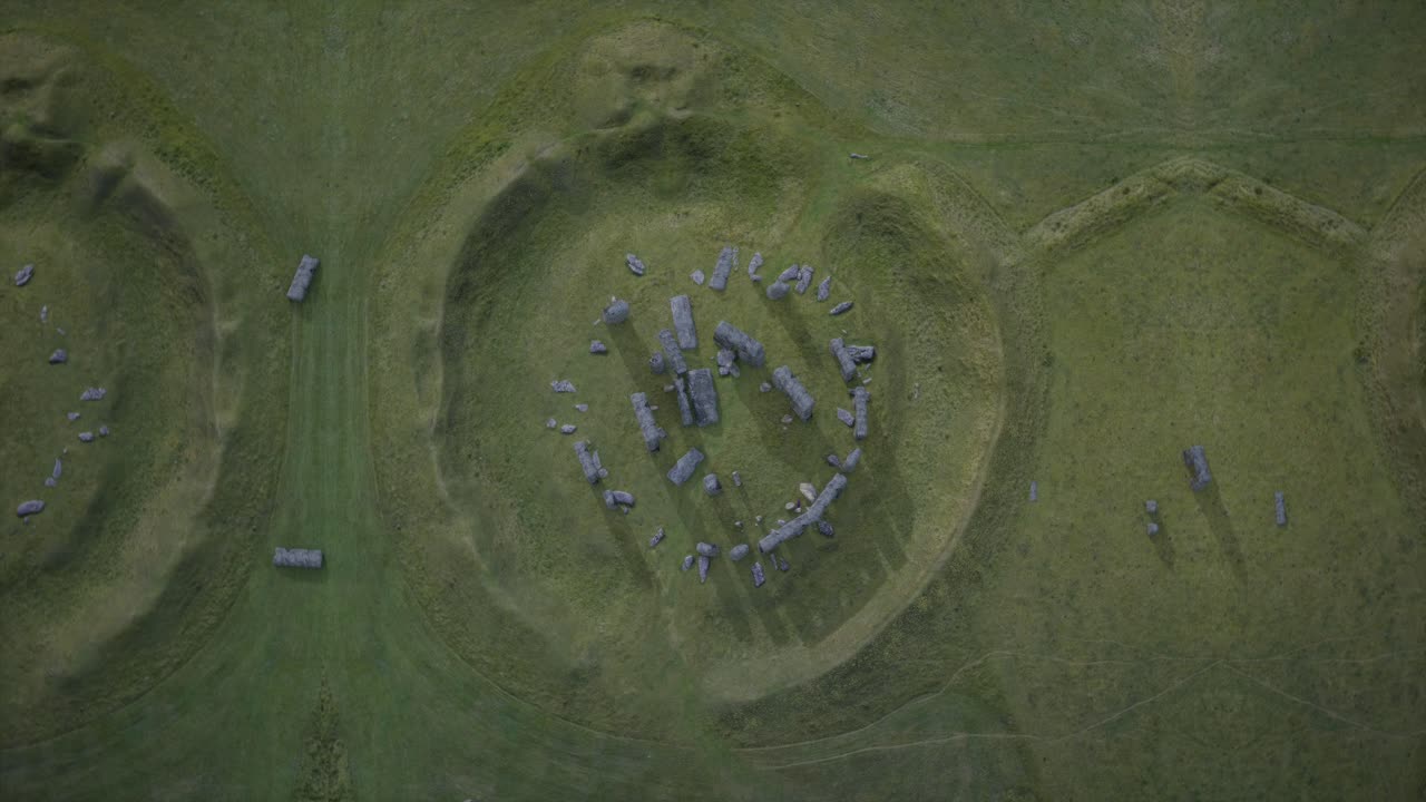 Aerial View Of Stonehenge In England