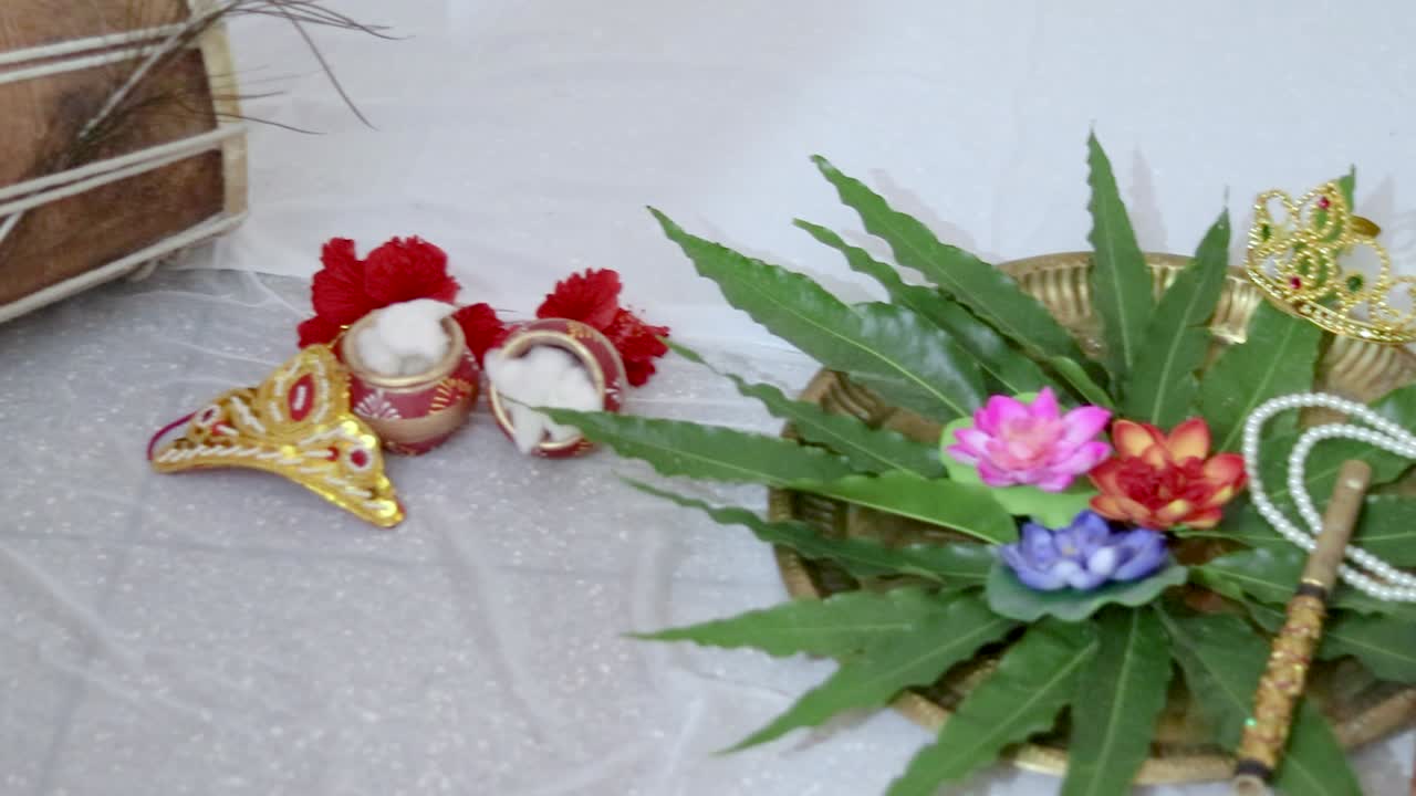 krishna janmashtami studio background setup with props