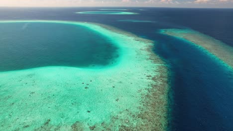 north ari atoll drone shot of the eastern side