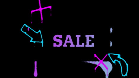 Word-Sale-drawing-with-purple-paint