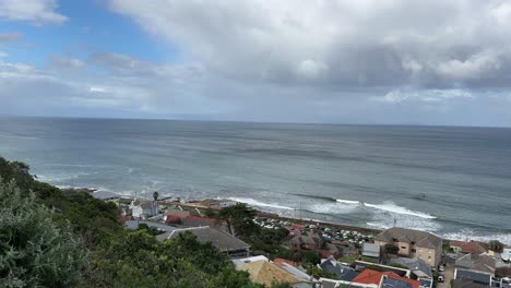 scenic view of false bay, near cape town, south africa.