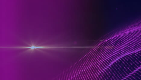animation of light and purple glitter on violet background
