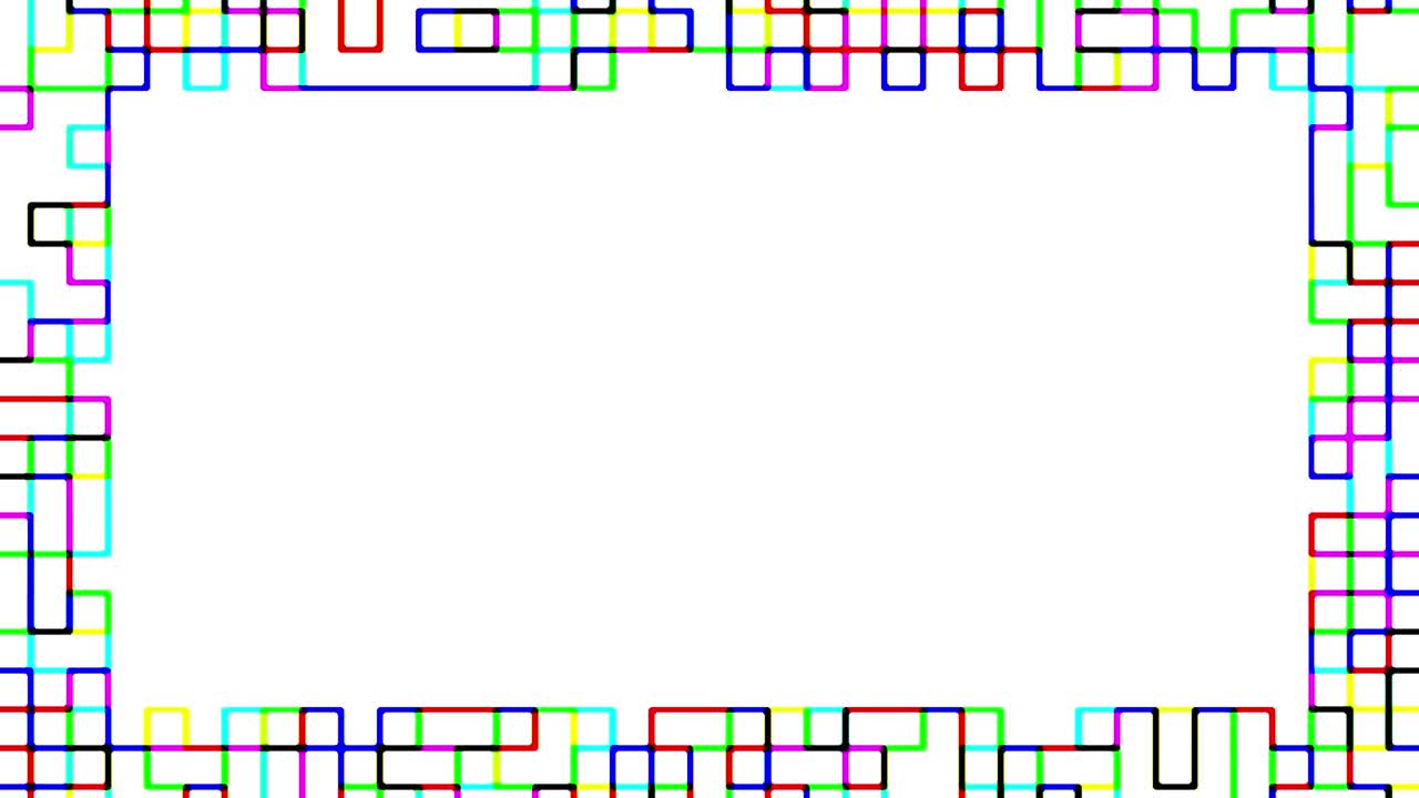 マルチカラー 閃光の正方形のフレーム