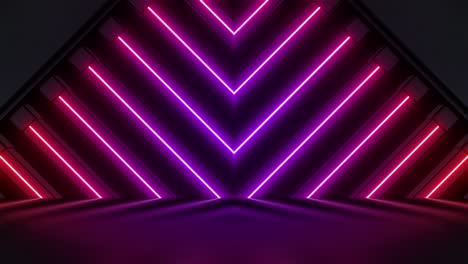neon v shaped geometric background
