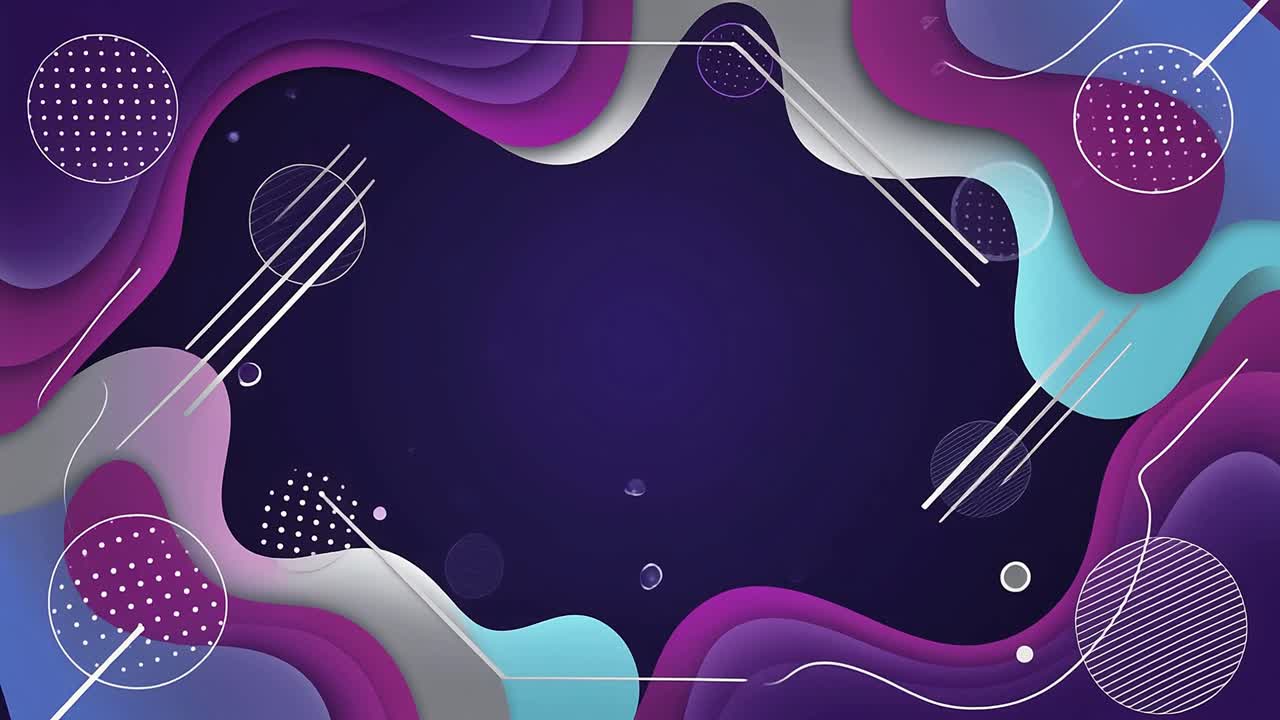 Dynamic Abstract Background with Fluid Shapes and Geometric Elements