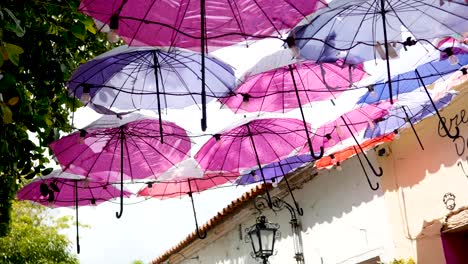 Colourful-Umbrellas-Against-the-sky-4K