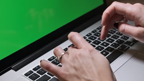 woman hands typing on laptop. office work concept