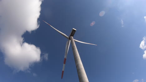 looking up at the big windmill