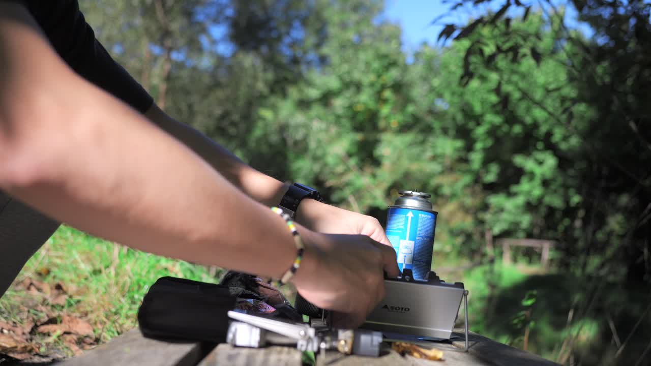 자연 속에서 요리 스토브, 야외, 캠핑