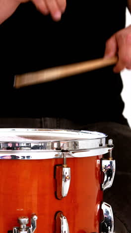 drummer playing his drum kit