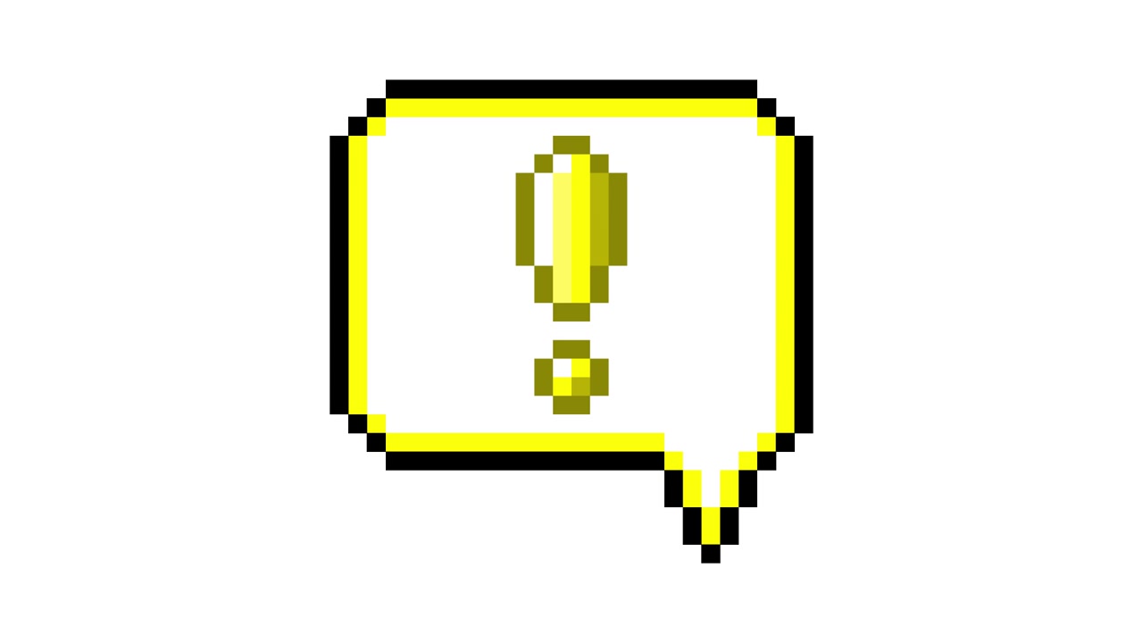 Pixel Art Pop-up Icon Animation with Exclamation mark in Speech Bubble (3).mov