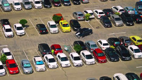 time lapse of outdoor car parking lot