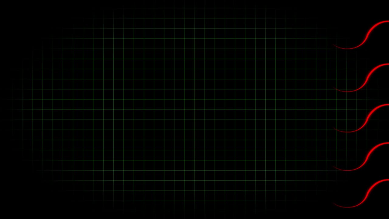 전기 심장 기록 오실로스코프 파동 형태 애니메이션 모션 그래픽