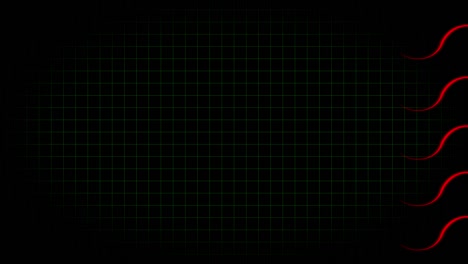 electrocardiograma osciloscopio forma de onda animación gráficos de movimiento