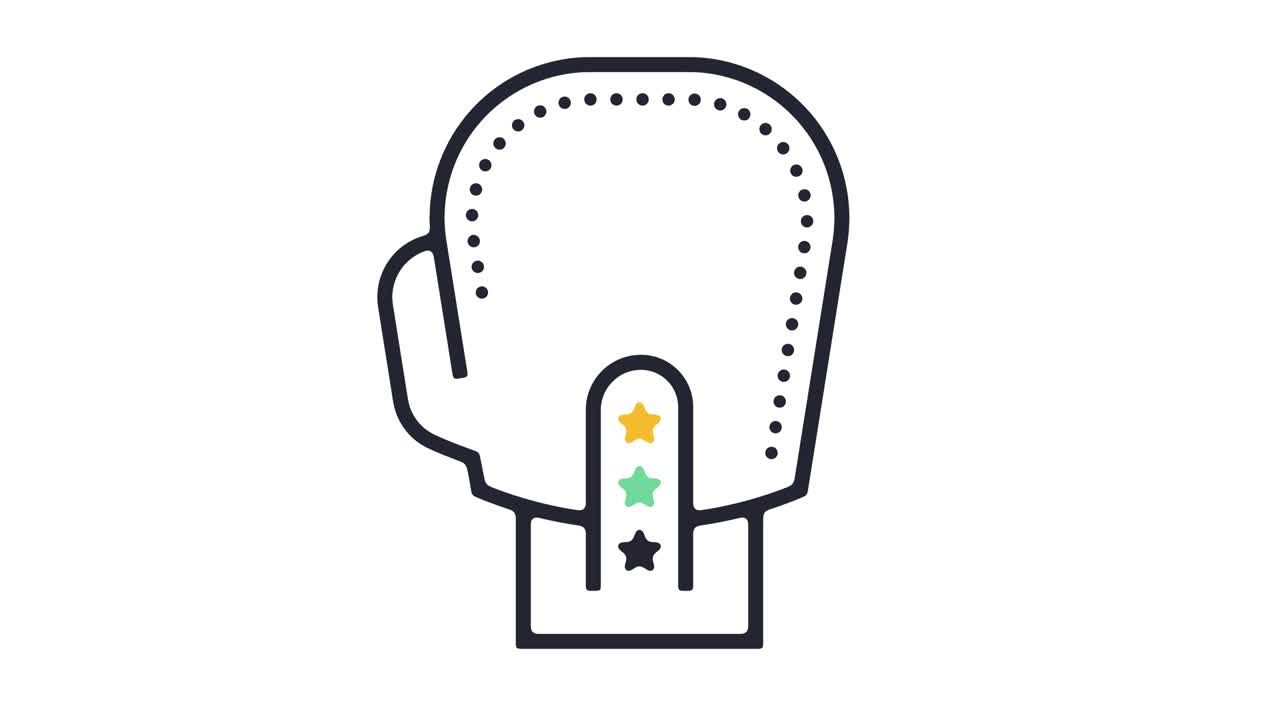 권투 아이콘 애니메이션