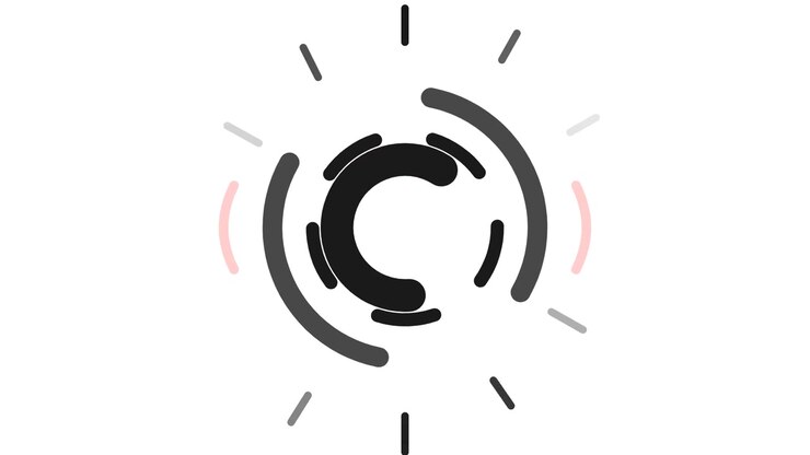Abstract Circular Loading Animation with Rotating Segments