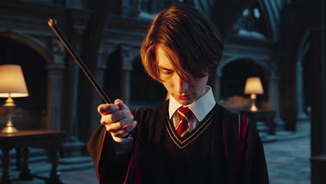 harry potter-inspired characters in school setting