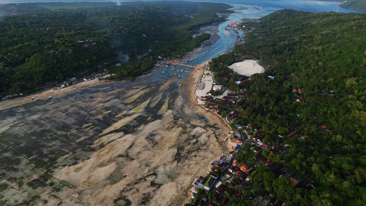 섬 에 있는 바다 모스 가 있는 수중 농경지