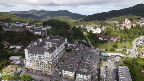 general landscape view of the brinchang district within the cameron highlands area of malaysia