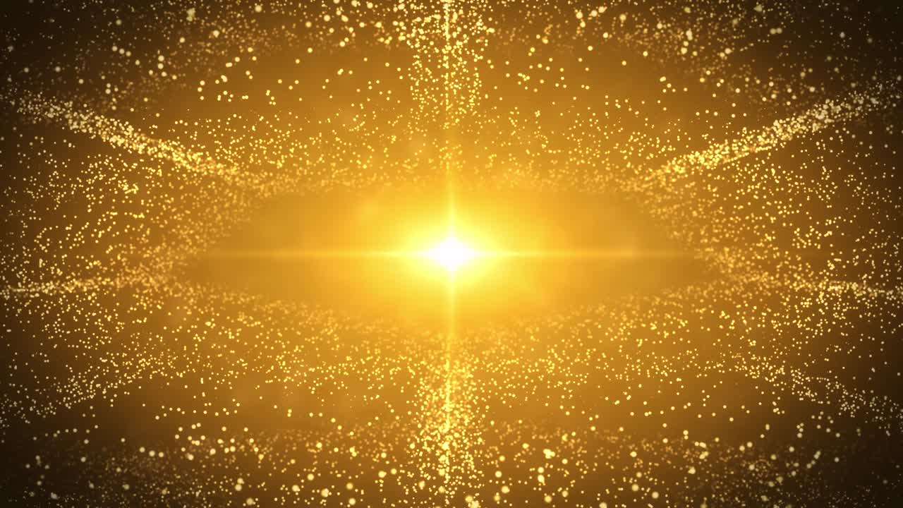 3d 4k 추상적인 폭발 금빛 빛은 빛의 속도, 반이는 빛이 폭발합니다.